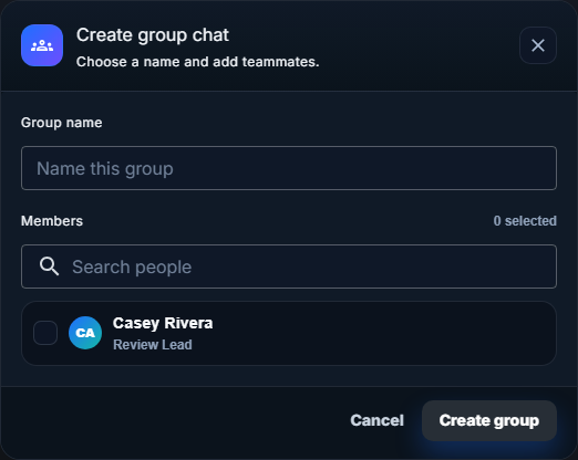 Create group chat