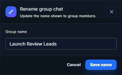 Rename group chat