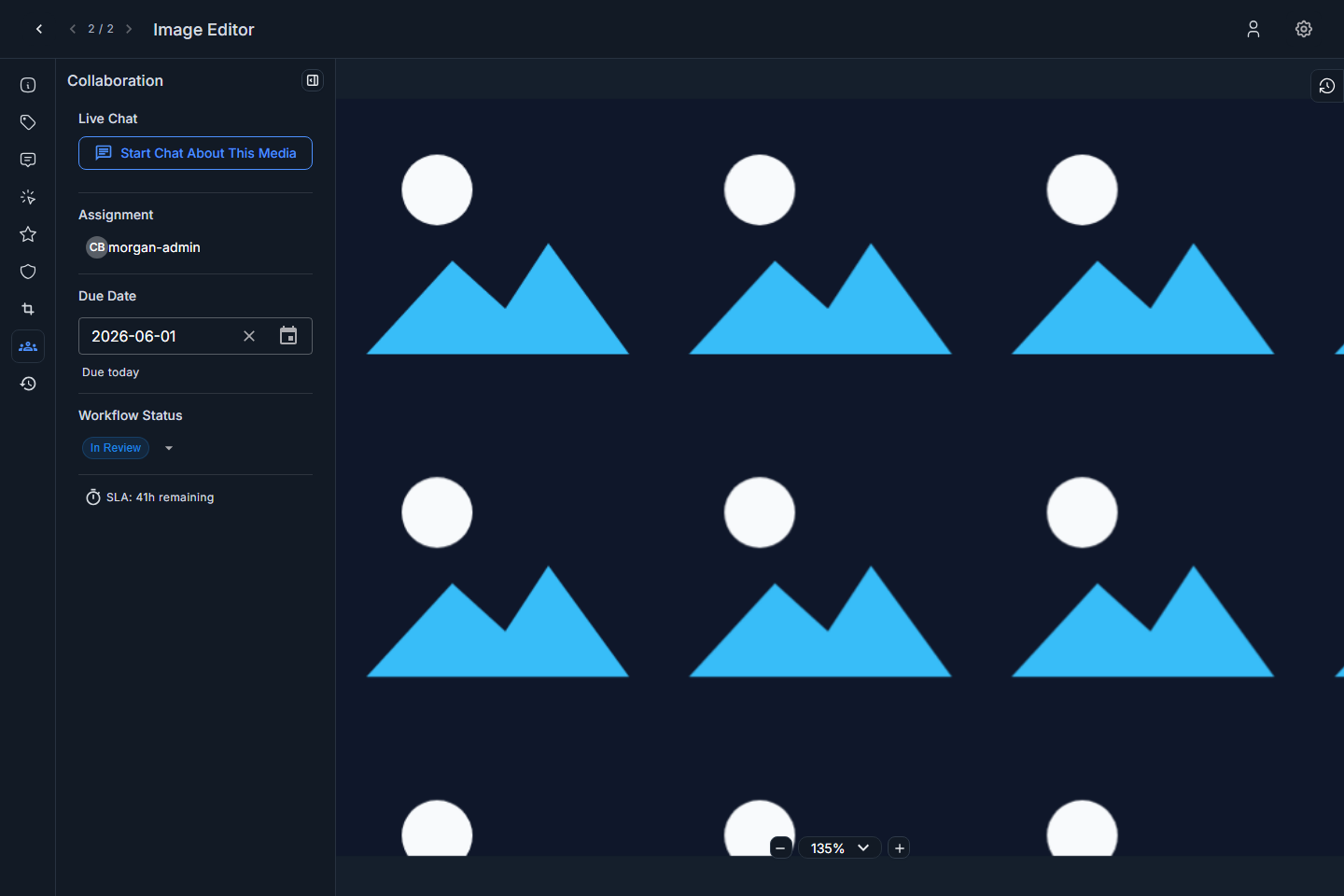 Image collaboration tab