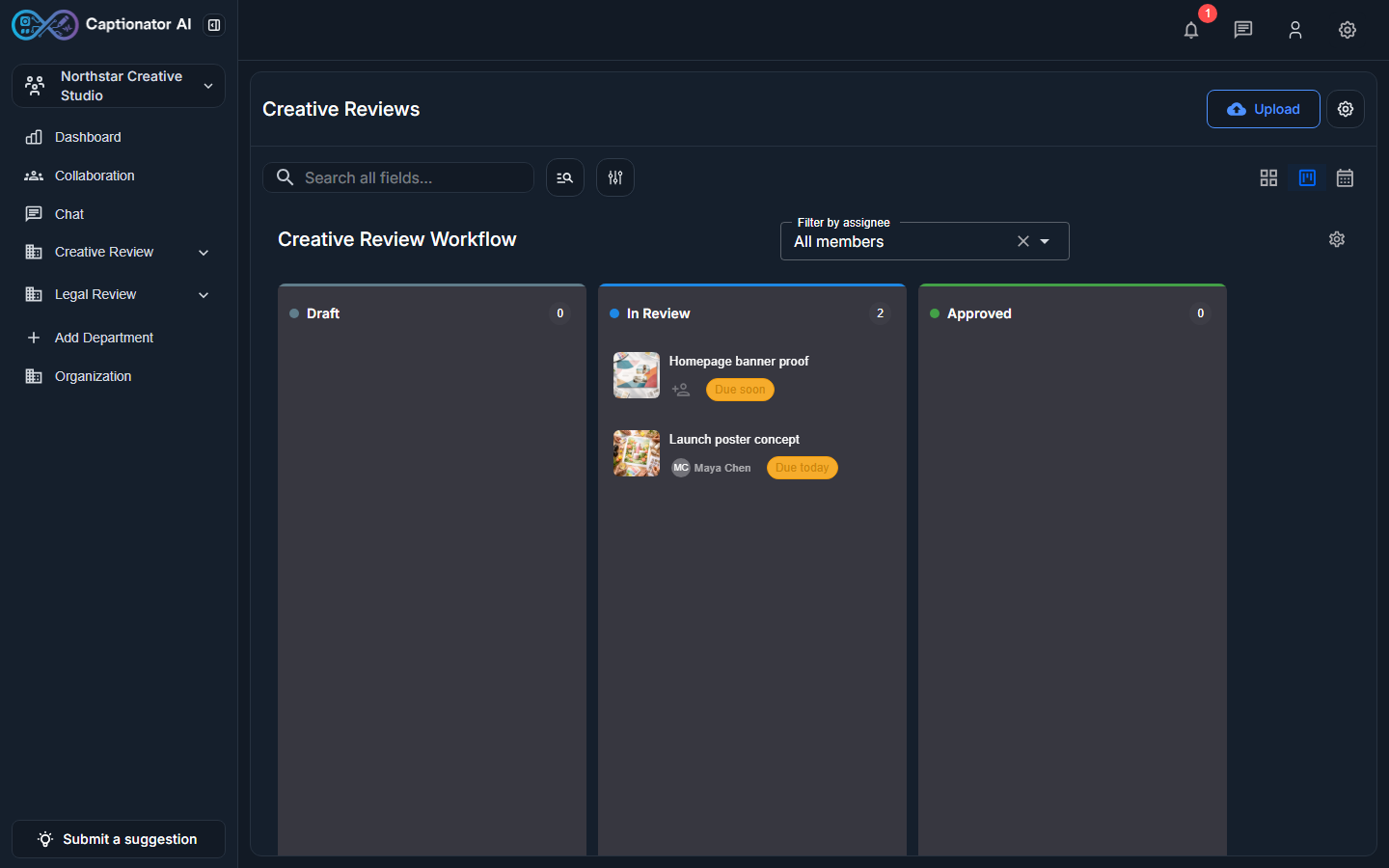 Library Kanban board